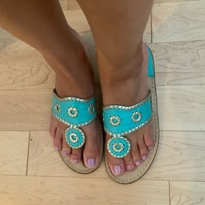 Jack Rogers Turquoise Sandals